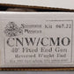 Sunshine Models 67.22 HO CNW/CMO 40' Fixed End Gondola Kit LN/Box