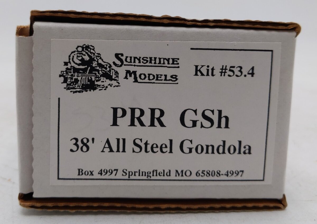 Sunshine Models 53.4 HO Pennsylvania Railroad GSh 38' Steel Gondola Kit-Assemble LN/Box