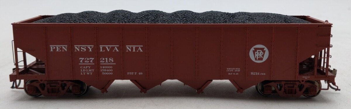Rapido Trains 178005A HO PRR Red Circle Keystone H21E 4-Bay Hopper #727218 LN/Box
