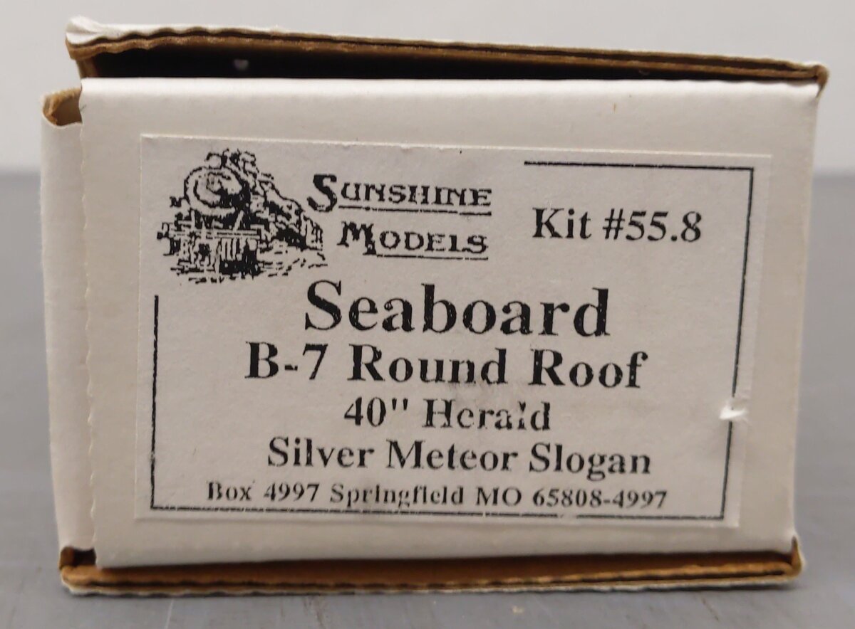 Sunshine Models 55.8 HO Seaboard B-7 Round Roof 40