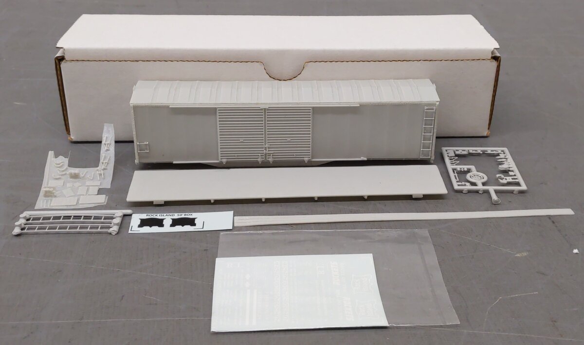 Sunshine Models 83.11 HO Rock Island 262800 Series 50' Utility Loader Boxcar Kit LN/Box
