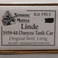 Sunshine Models 95.1 HO Linde Air Products 1939-44 Duryea Tank Car Kit LN/Box