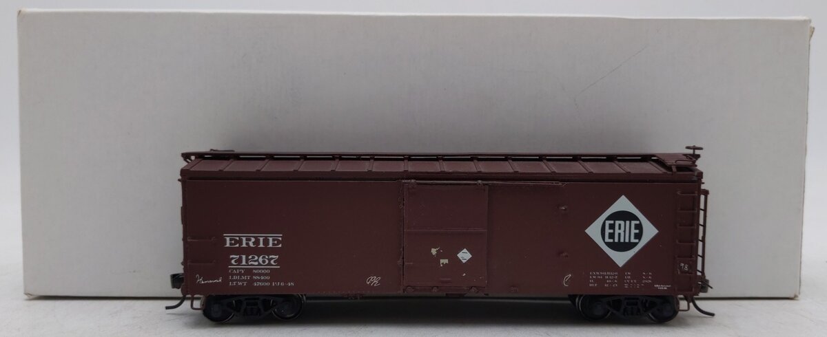 Speedwitch 121.1 HO Erie 70000 Series Rebuilt Steel Boxcar Kit-Assembled/Box