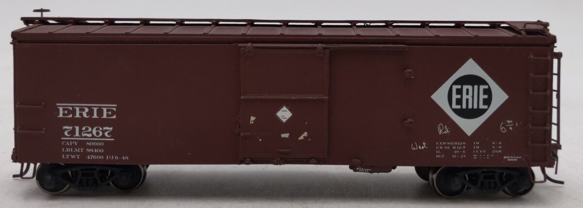 Speedwitch 121.1 HO Erie 70000 Series Rebuilt Steel Boxcar Kit-Assembled/Box