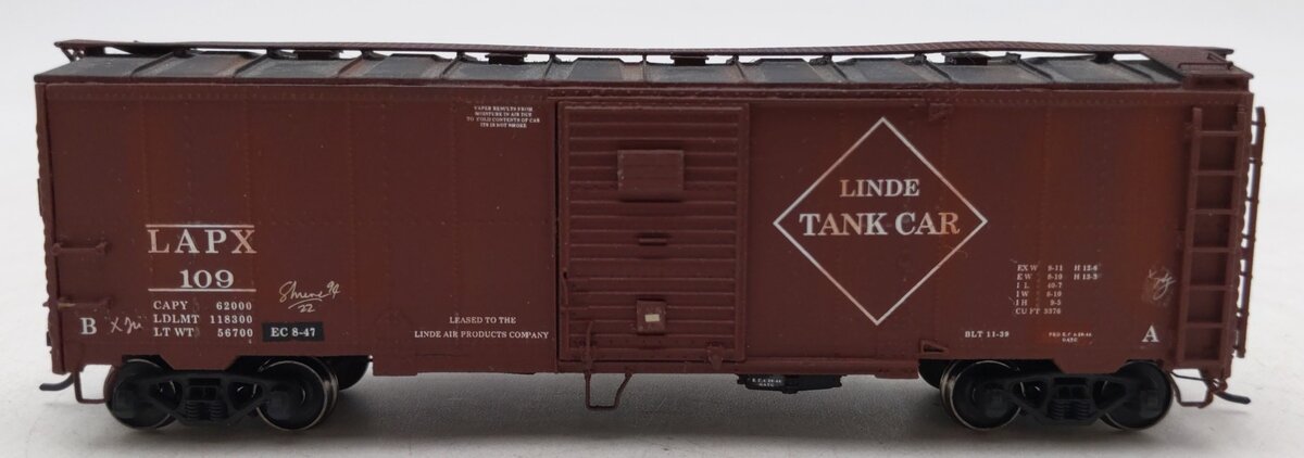 Sunshine Models 95.1 HO Linde Air Products 1939-44 Duryea Tank Car Kit-Assembled/Box