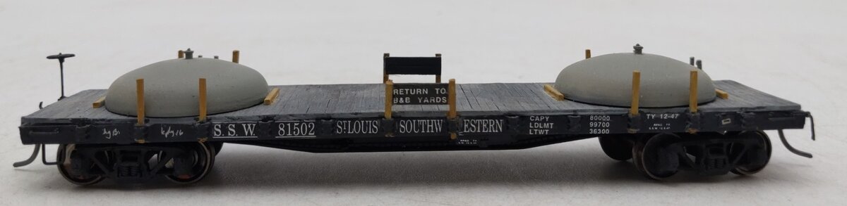 Sunshine Models 76.1 HO St. Louis & Southwestern Flatcar w/ Load Kit-Assembled/Box