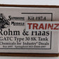 Sunshine Models 87.4 HO Rohn & Haas GATC Type 30 8K Tank Car Kit-Assemble/Custom/Box