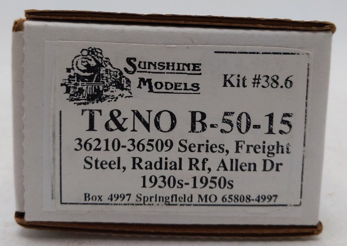 Sunshine Models 38.6 HO Texas & New Orleans B-50-15 Steel Boxcar Kit-Assembled/Box