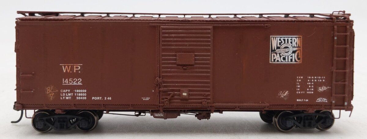 Sunshine Models 64.18 HO Western Pacific Steel Rebuild Boxcar-Assembled/Weather/Box