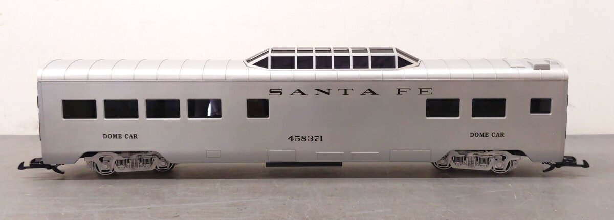 LGB 30580 G Scale Santa Fe Vista Dome Car #458371 (Metal Wheels) LN/Box