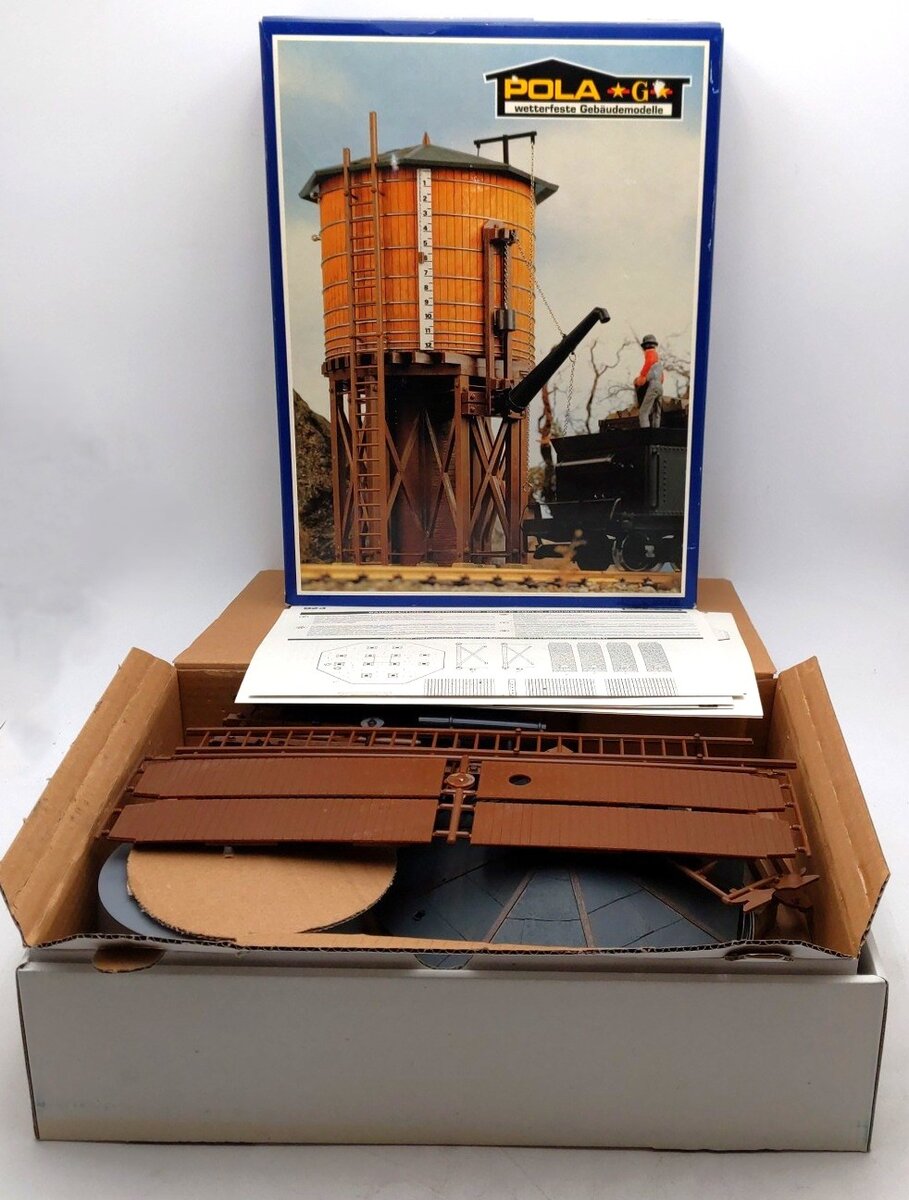 Pola 923 G Scale Water Tower Building Kit EX/Box