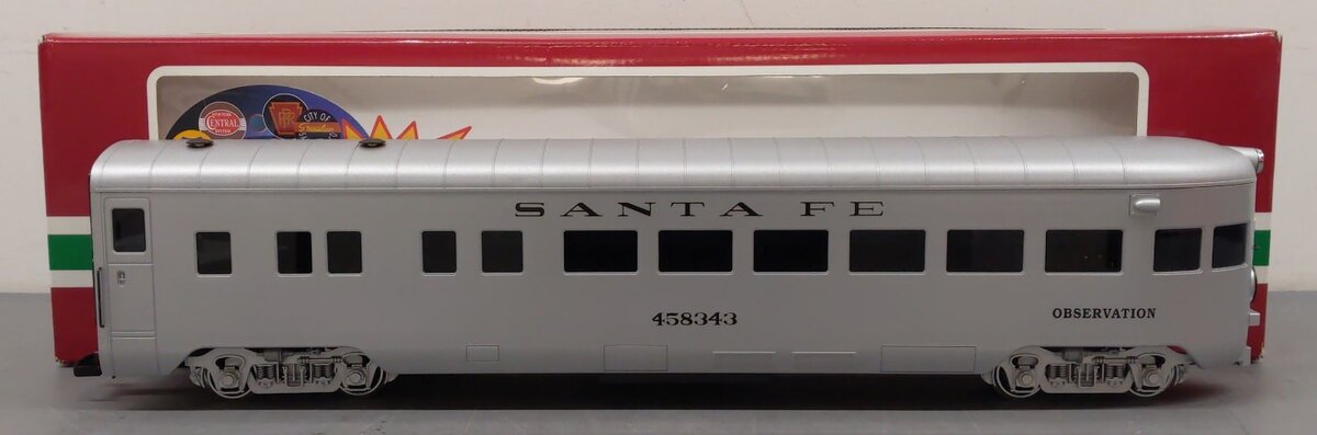 LGB 30590 G Scale Santa Fe Observation Passenger Car #458343 LN/Box
