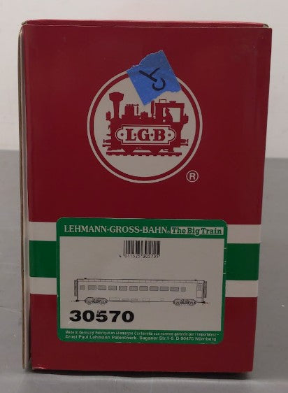 LGB 30570 G Scale Santa Fe Streamlined Passenger Car #458332 (Metal Wheels) LN/Box