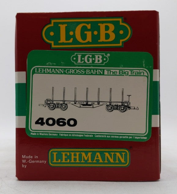 LGB 4060 Denver & Rio Grande Western Flatcar w/Stakes #4060 LN/Box