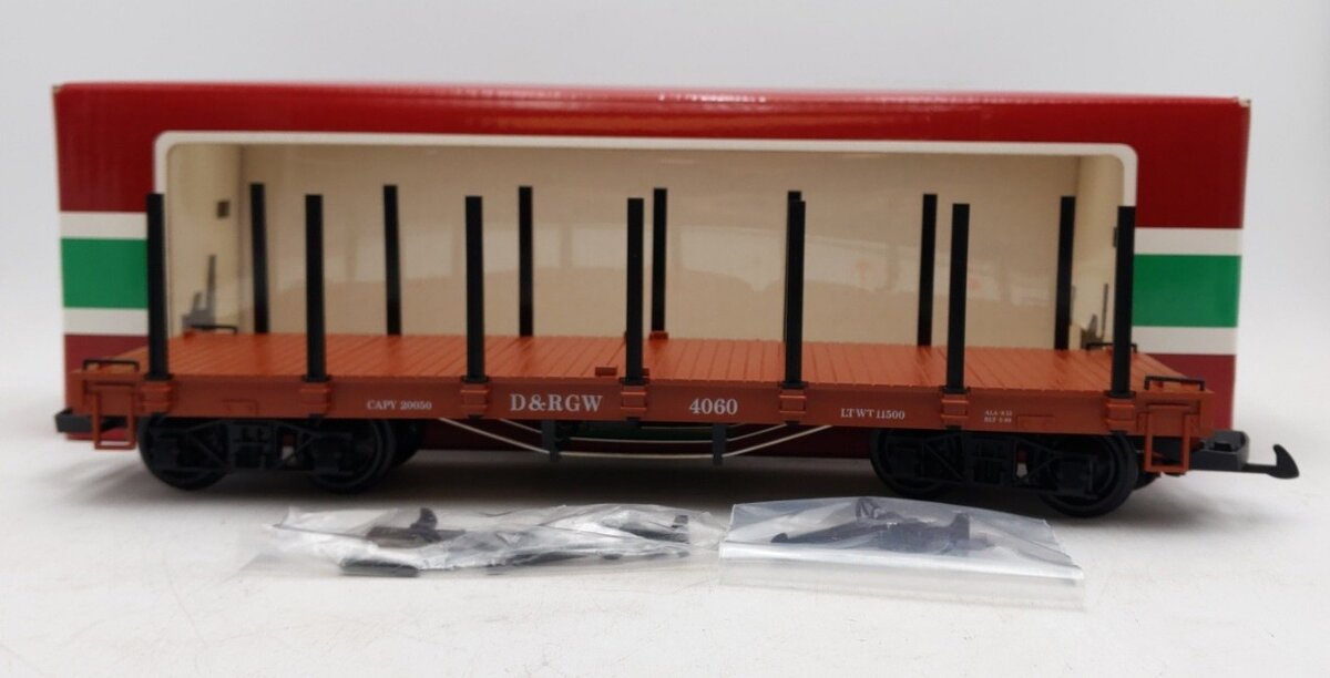 LGB 4060 Denver & Rio Grande Western Flatcar w/Stakes #4060 LN/Box