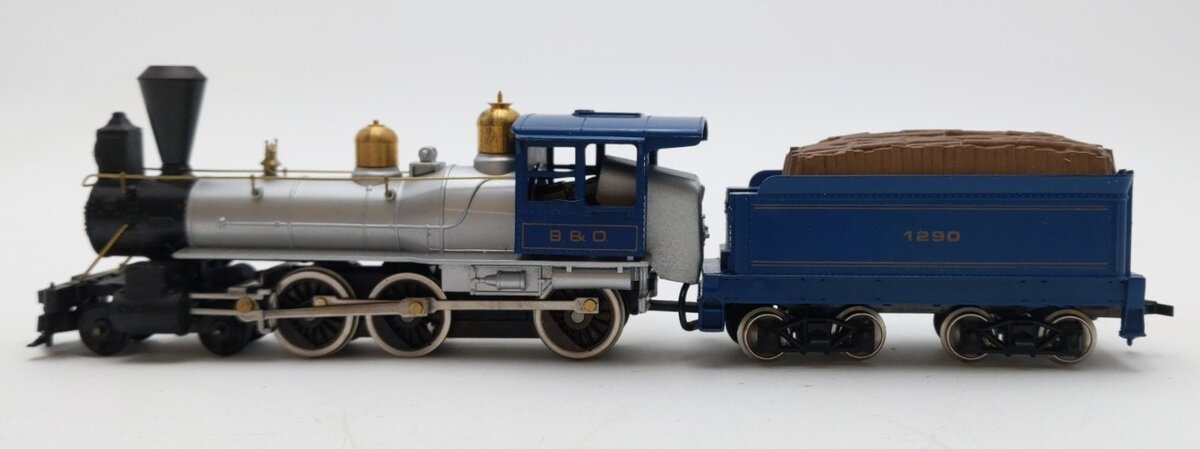 Mantua 309-025 HO Scale Baltimore & Ohio 4-6-0 Steam Locomotive & Tender #1290 EX/Box