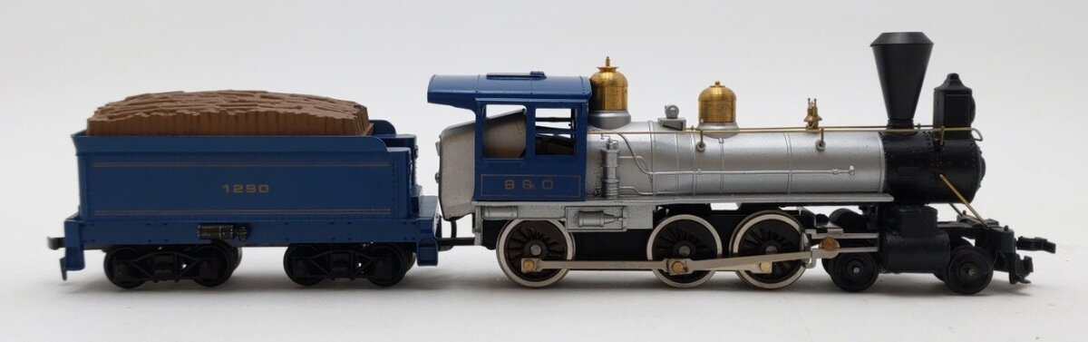Mantua 309-025 HO Scale Baltimore & Ohio 4-6-0 Steam Locomotive & Tender #1290 EX/Box