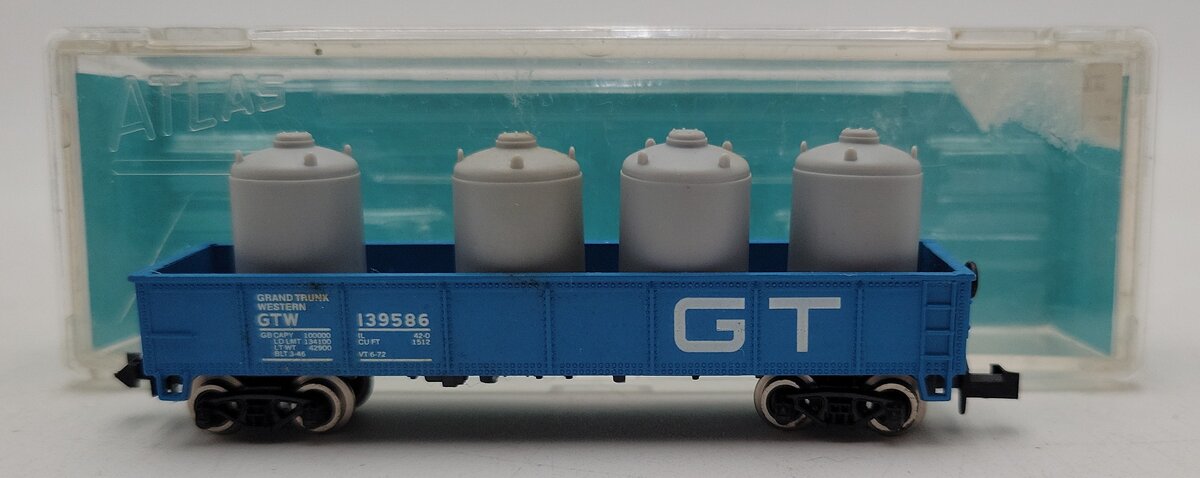 Atlas 3512-3.00 N Scale Grand Trunk Western 42' Gondola #139586 LN/Box