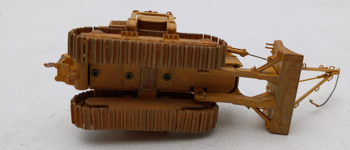 Overland 3472.1 BRASS HO Scale D&RGW Pipe Laying Dozer Weathered/Box