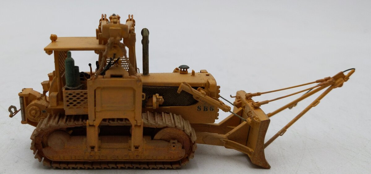 Overland 3472.1 BRASS HO Scale D&RGW Pipe Laying Dozer Weathered/Box