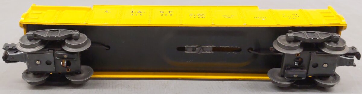 Lionel 3562-50 Vintage O Yellow AT&SF Operating Barrel Car EX