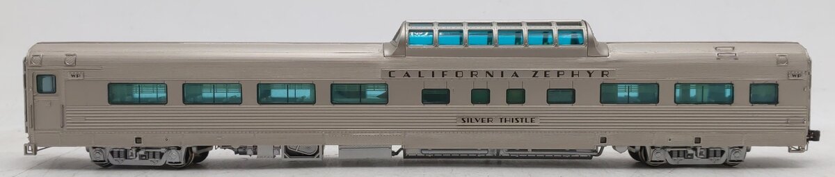 Broadway Limited 1496 HO WP Silver Thistle California Zephyr Vista Dome Car #817 EX