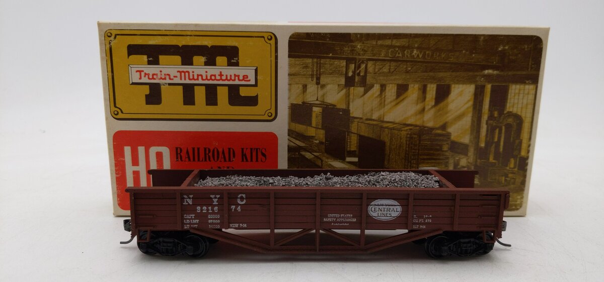 Train Miniature 5452 HO 42' Hart Convertible NYC Gondola #321674 LN/Box