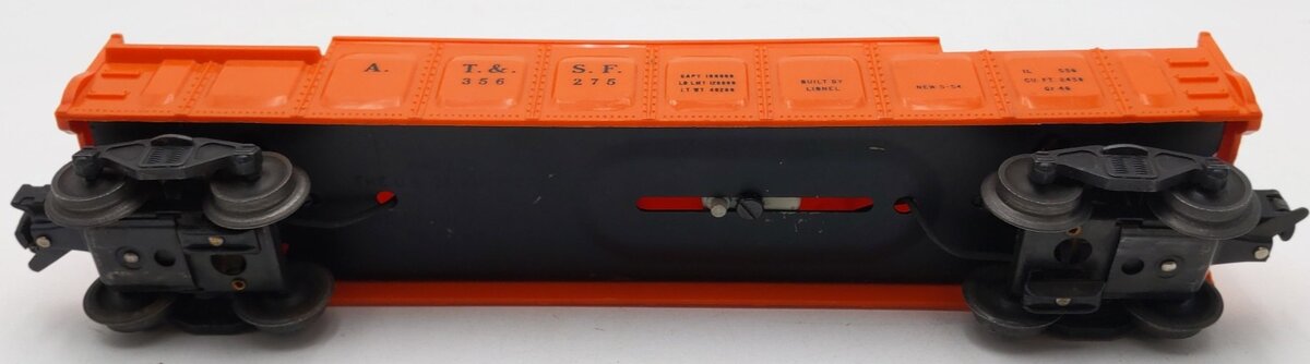 Lionel 3562-75 Vintage O Orange AT&SF Operating Barrel Car VG
