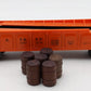 Lionel 3562-75 Vintage O Orange AT&SF Operating Barrel Car VG