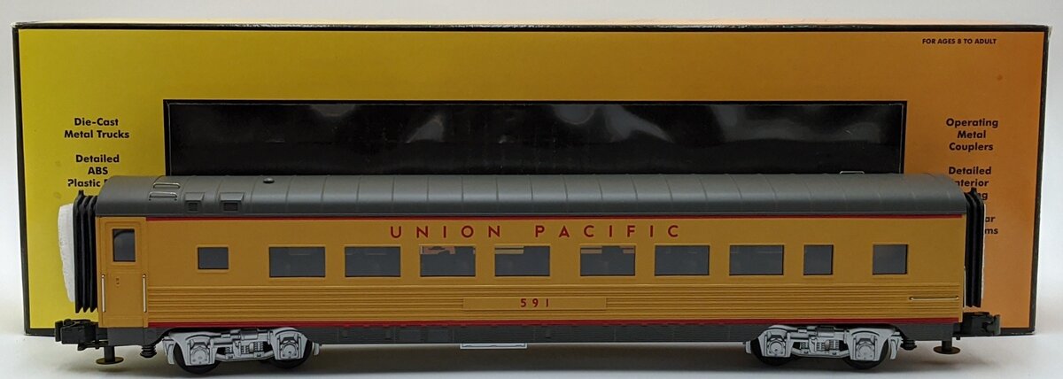MTH 30-6702 Union Pacific 60‘ Streamlined ABS Coach Car #591 NIB