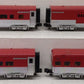 MTH 30-6708 O Rock Island 60' Streamlined Smooth Sided Passenger Set (Set of 4) LN/Box