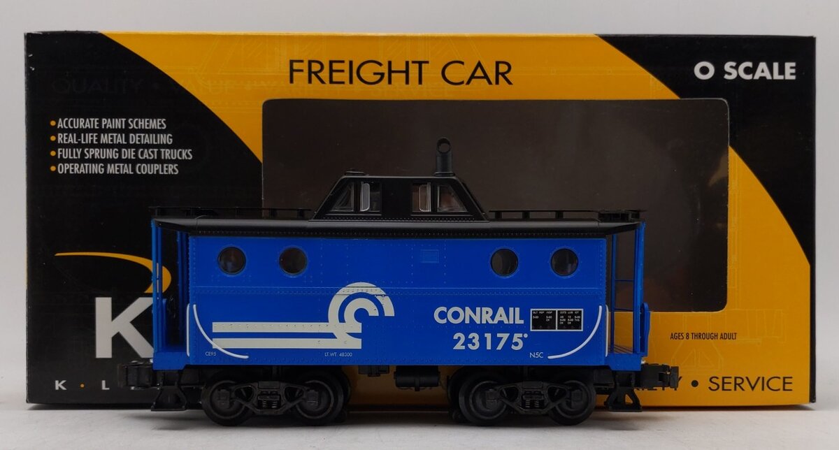 K-Line K615-1411 O Gauge Conrail N5C Scale Smoking Caboose #23175 LN/Box