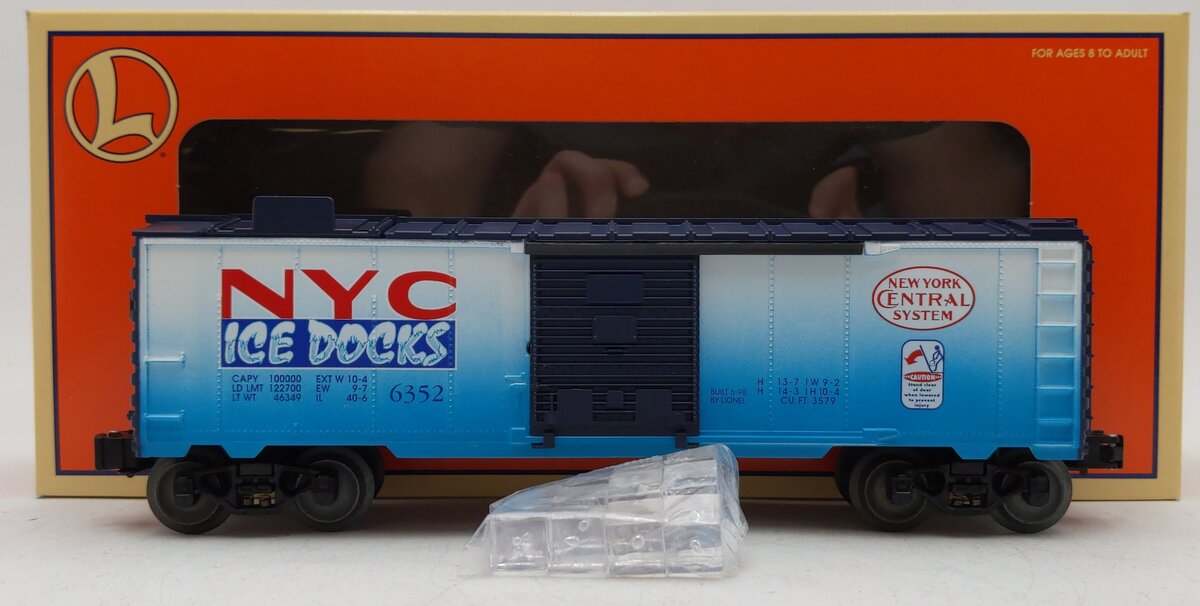 Lionel 6-16767 O Gauge New York Central Ice Docks Operating Ice Car #6352 EX/Box