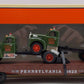 Lionel 6-17518 O Gauge Pennsylvania Flatcar with 2 Corgi Mack AEC Trucks #9823 EX/Box