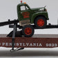 Lionel 6-17518 O Gauge Pennsylvania Flatcar with 2 Corgi Mack AEC Trucks #9823 EX/Box