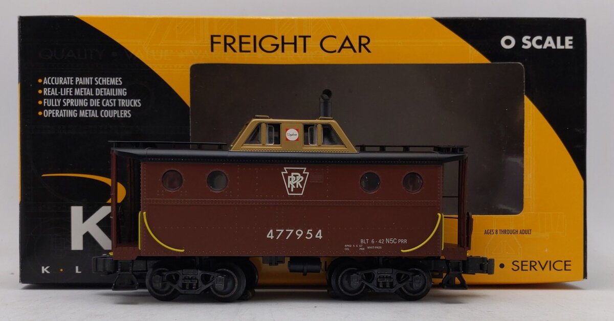 K-Line K615-1896 Pennsylvania N5C Illuminated Caboose EX/Box