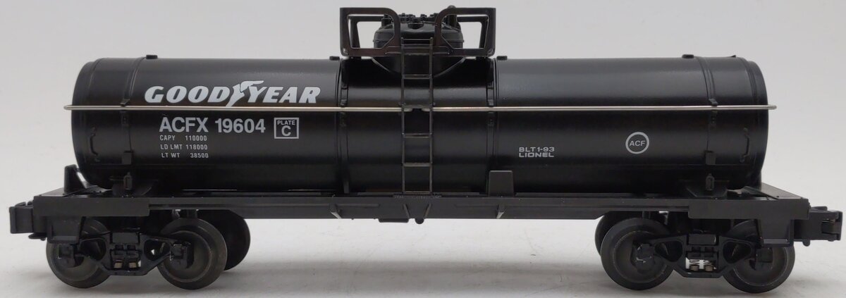 Lionel 6-19604 O Gauge Goodyear Single Dome Tank Car EX/Box
