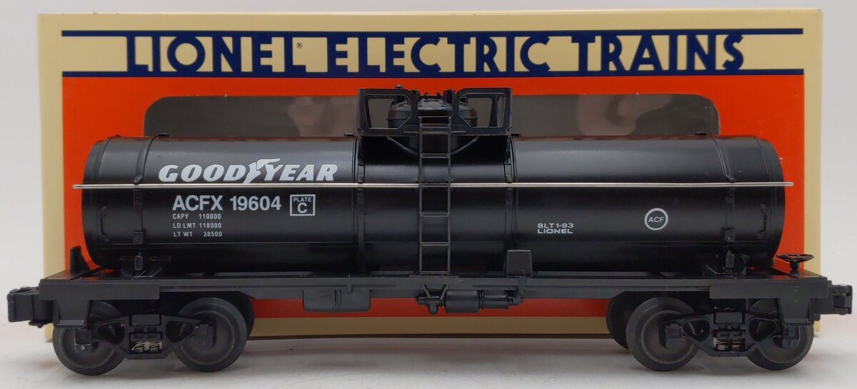 Lionel 6-19604 O Gauge Goodyear Single Dome Tank Car EX/Box