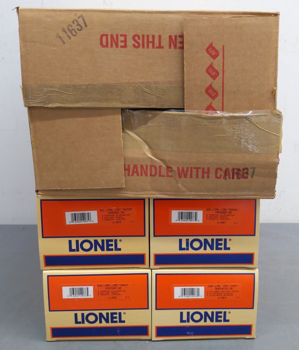 Lionel 6-19074 O Gauge Legends of Lionel Madison 4-Car Set LN/Box