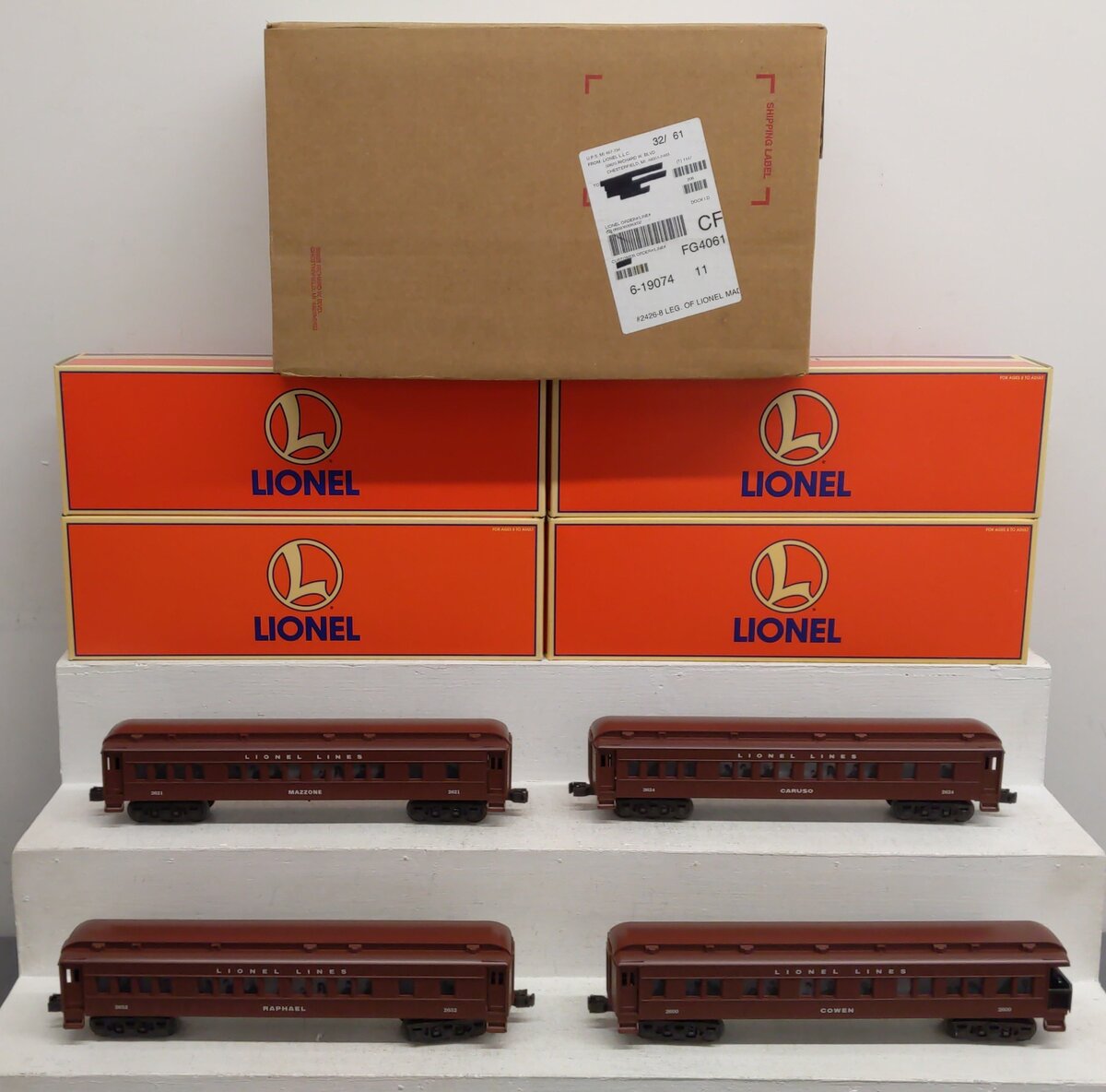 Lionel 6-19074 O Gauge Legends of Lionel Madison 4-Car Set LN/Box