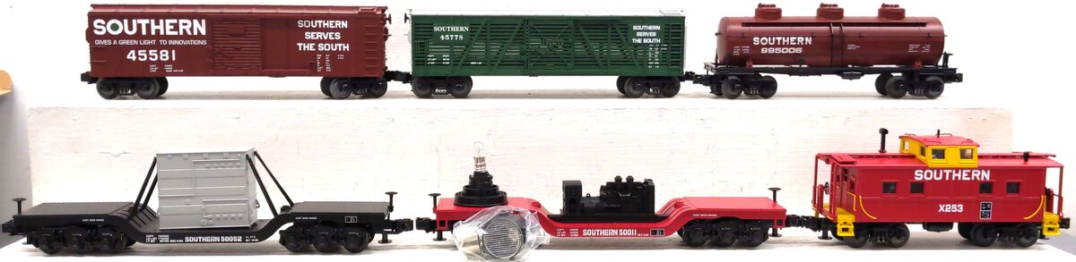 MTH 30-7002 O Southern RailKing Freight Car Set (Set of 6) LN/Box