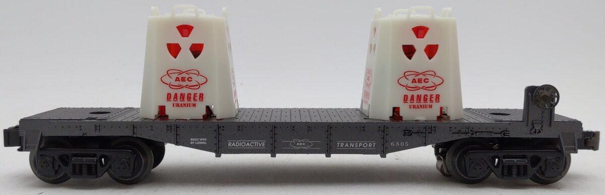 Lionel 6-36006 O Gauge AEC Flatcar #6805 with Uranium Load EX/Box