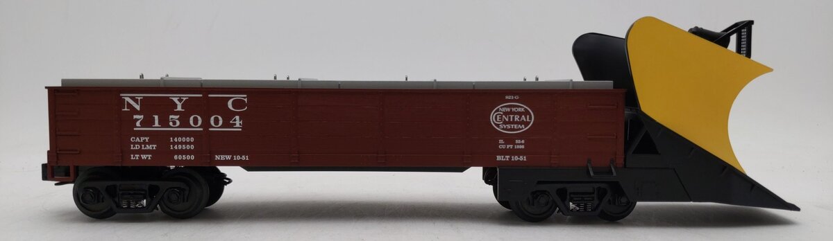 MTH 30-7217 O NYC Snowplow w/ Illuminated Headlight #715004 LN/Box
