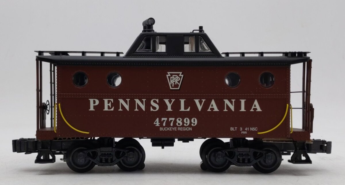 K-Line K615-1898 O Gauge Pennsylvania Railroad N5C Caboose #477899 EX/Box
