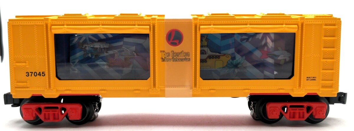 Lionel 6-37045 O Gauge The Beatles Yellow Submarine Aquarium Car NIB