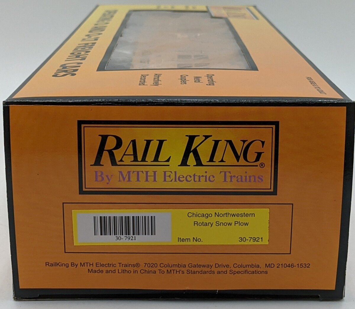 MTH 30-7921 O Gauge Chicago and Northwestern Rotary Snow Plow #263000 NIB