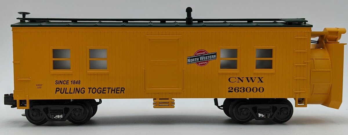 MTH 30-7921 O Gauge Chicago and Northwestern Rotary Snow Plow #263000 NIB