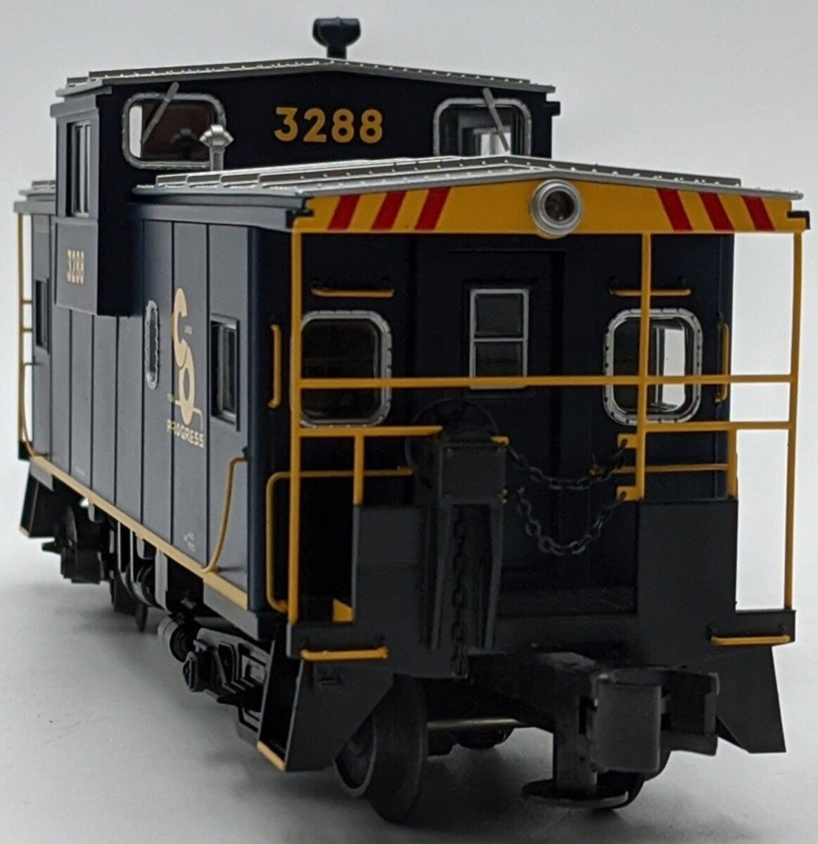 Atlas 6602-1 O Gauge Chesapeake & Ohio Extended Vision Caboose #3288 3-Rail NIB