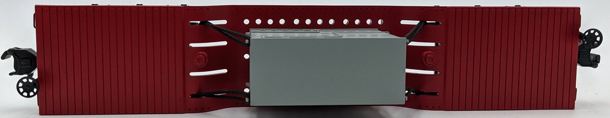 MTH 30-8301 O Gauge Santa Fe Die-Cast Depressed Center Flatcar w/ Transformer NIB