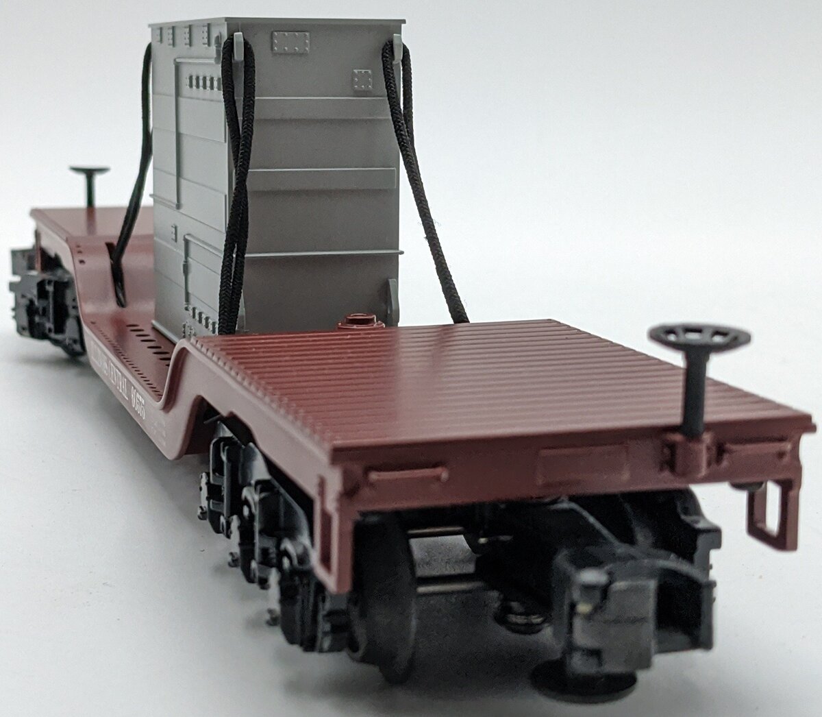 MTH 30-8302 O Illinois Central Die-Cast Depressed Flatcar w/ Transformer NIB